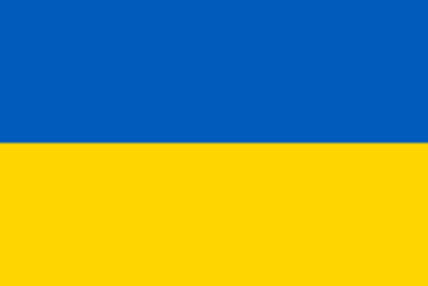 Das Bild zeigt die Flagge der Ukraine
